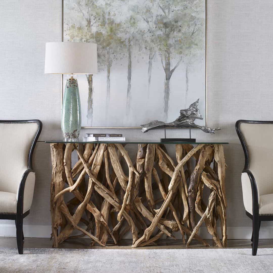 Teak Root Console Tables