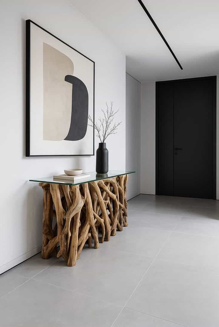 Teak Root Console Tables