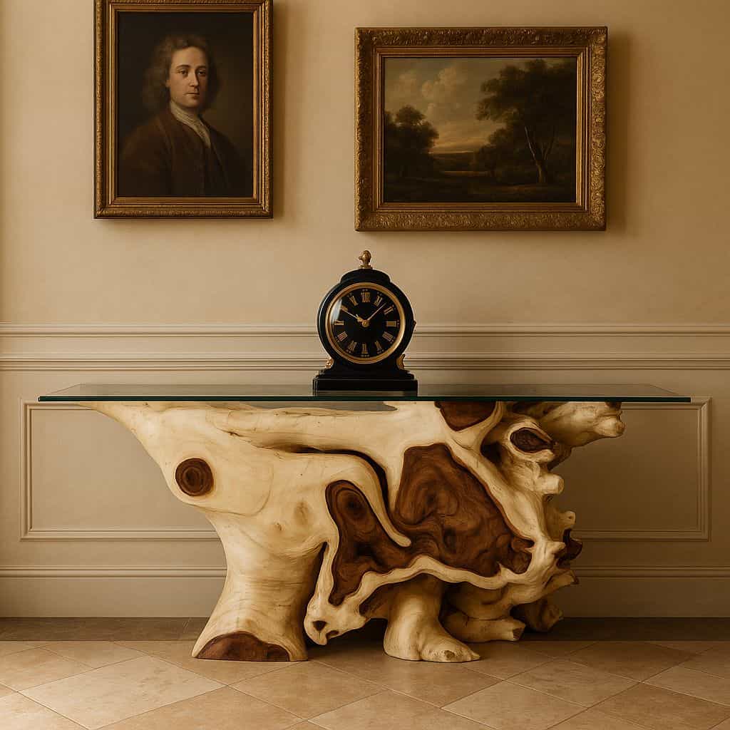 Teak Root Console Tables