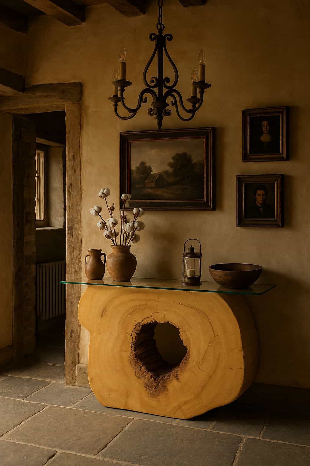 Teak Root Console Tables