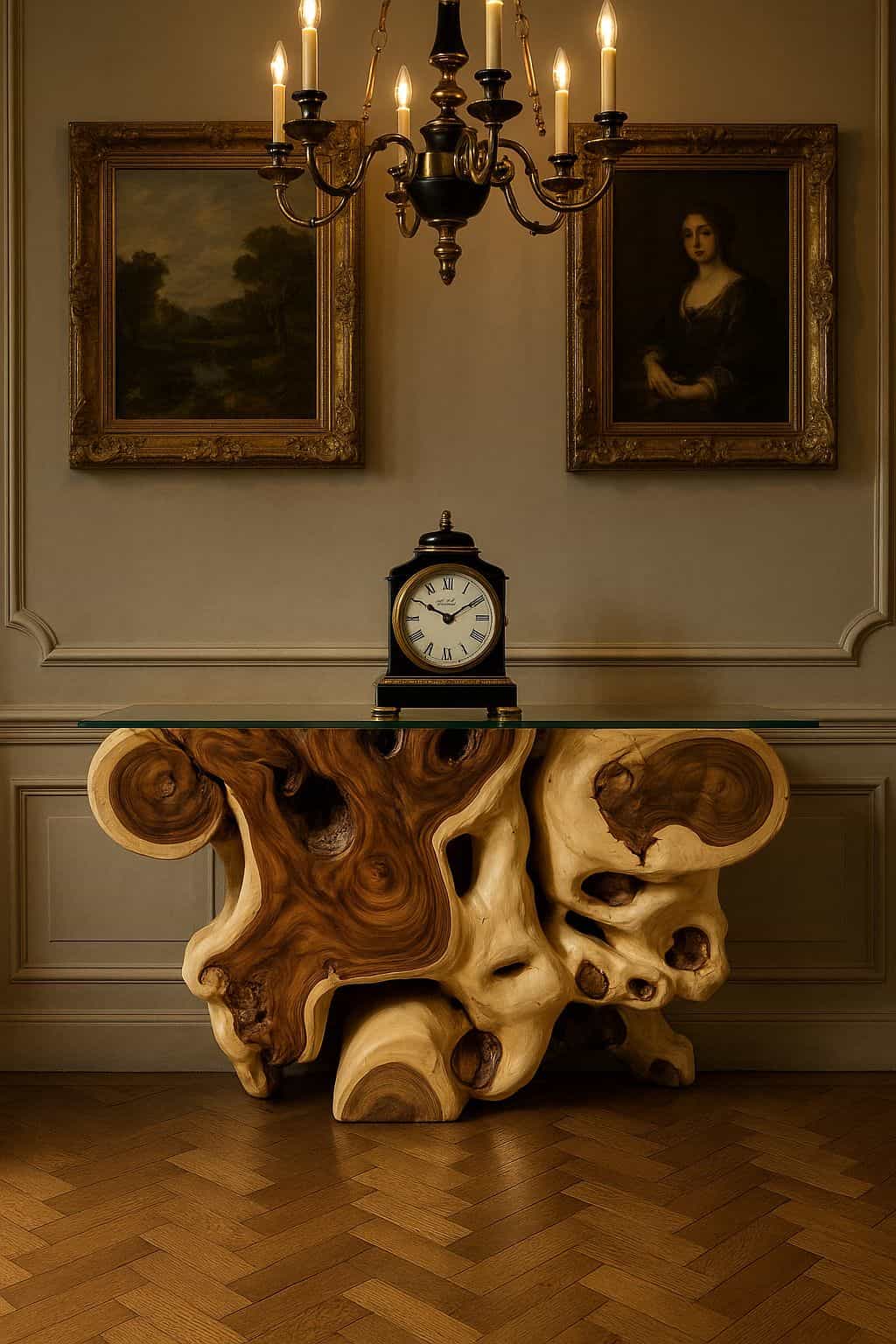 Teak Root Console Tables