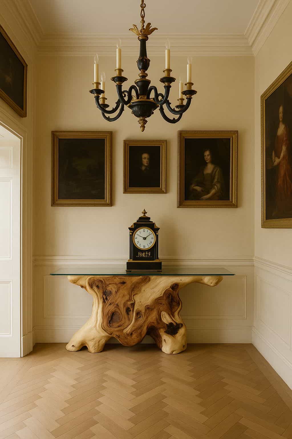 Teak Root Console Tables