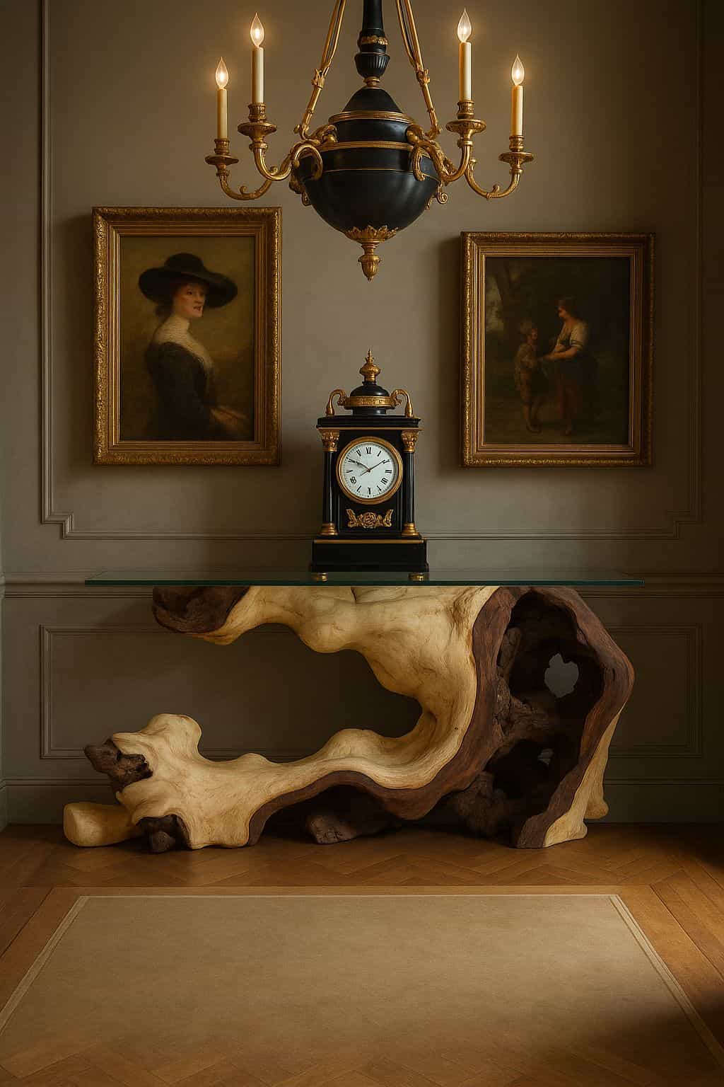 Teak Root Console Tables